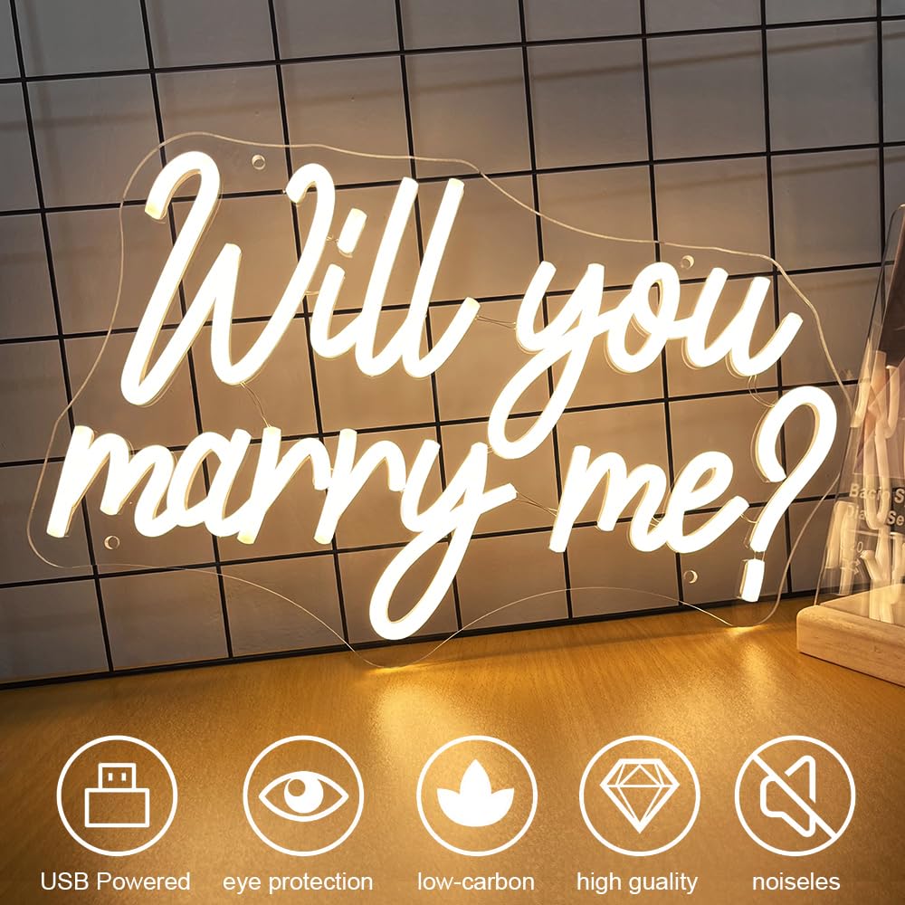 Amazon.co.jp: Will You Marry Me ネオンサイン Marry Me プロポーザル